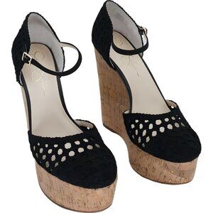 Jessica Simpson Marshela Ankle-Strap Platform Sandals Black US 10M EU 41.5